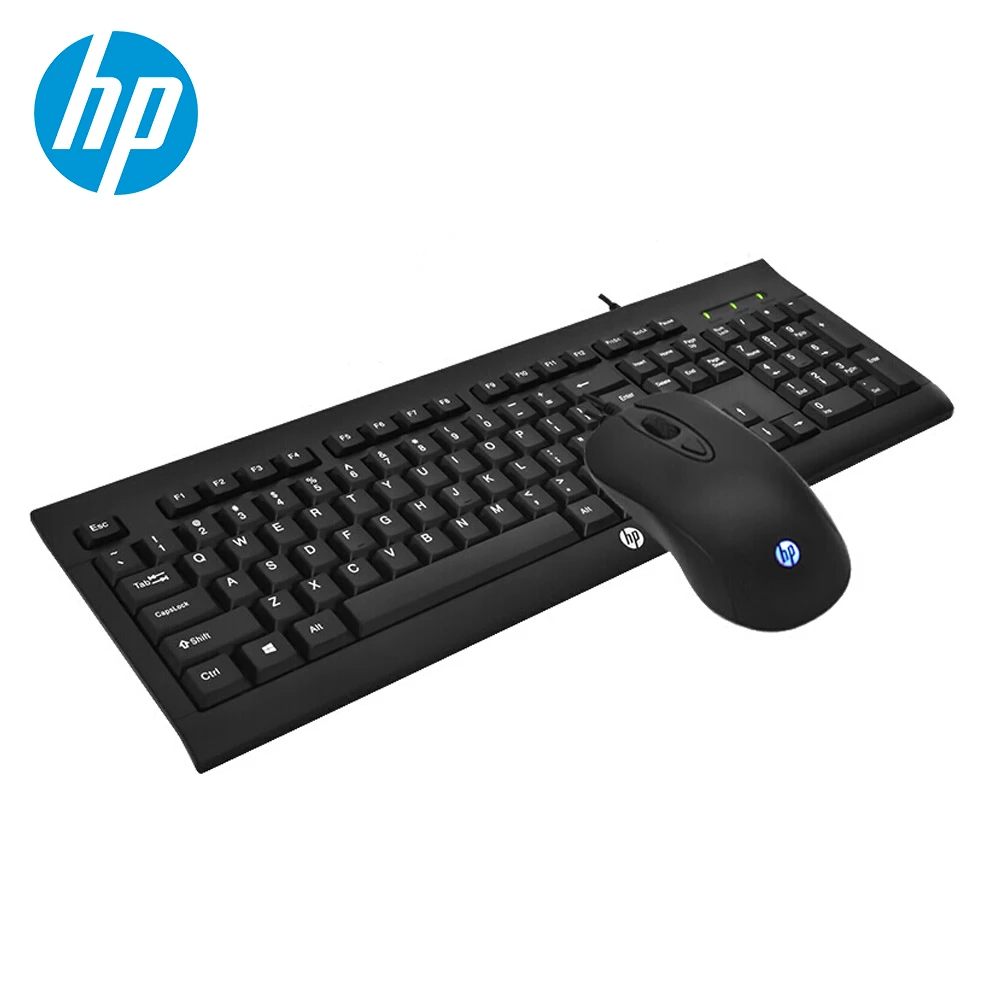 Клавиатура и мышь проводные HP KM100 водонепроницаемый Usb набор для клавиатуры мыши