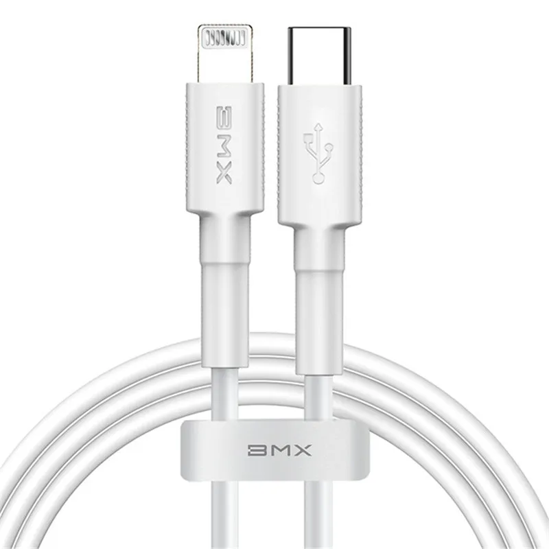 Usb type-c к Lightning зарядный кабель PD для IPhone XS MAX XR 8 7 6s Plus 11 pro Ipad быстрое зарядное устройство MFI Сертифицированный 1 м 2 м - Цвет: TPE White
