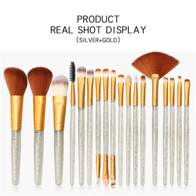 18Pcs Makeup Brushes Set Eye Shadow Foundation Powder Eyeliner Eyelash Lip Make Up Brush Beauty Tool Kit - Handle Color: 05