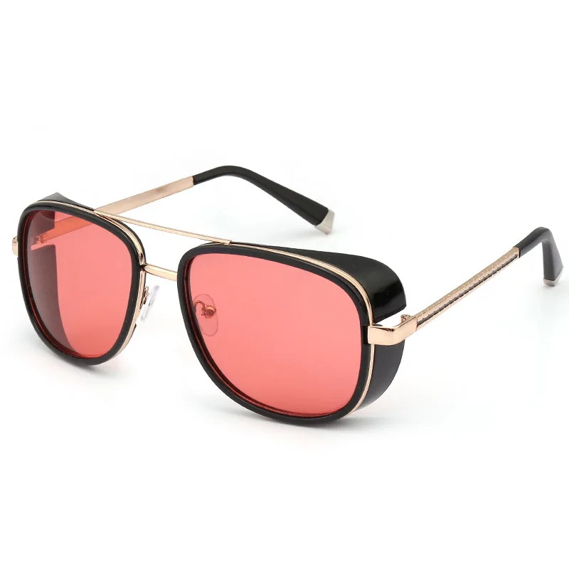 2020 New Style Fashionable Sunglasses Windshield Sunglasses Men And Women-Twin Beams Sun Glasses Retro Cool College Style Glasse