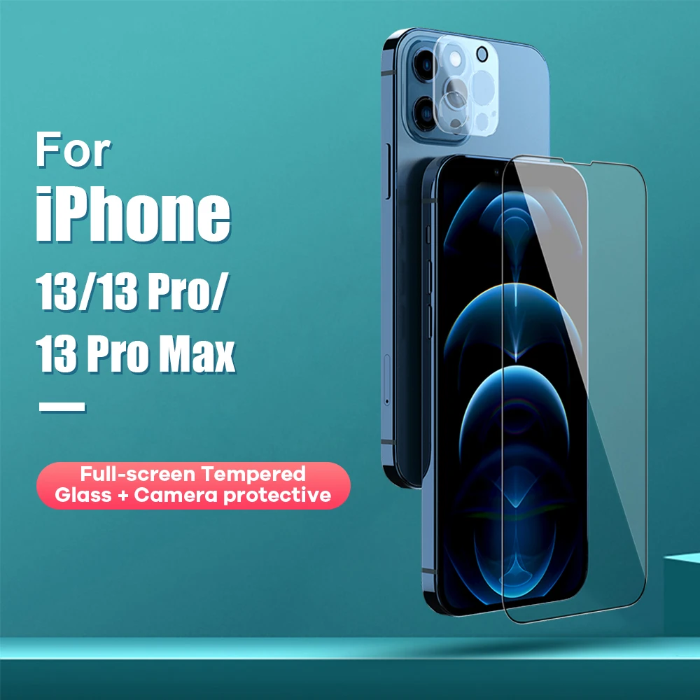 

Для iPhone 13 Pro Max Glass NILLKIN 2-в-1 HD полное закаленное стекло для iPhone 14 Pro Max защита экрана от царапин