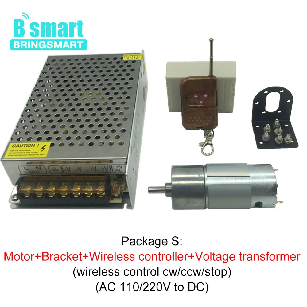 Bringsmart 6V 12V микро Реверсивный Электродвигатель с высоким крутящим моментом 13-260kg.cm щетка DC мотор редуктор мотор-редуктор GB37-550-1