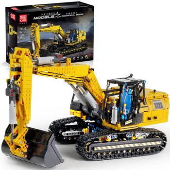 

1830+Pcs 2.4g 4CH Remote Control Excavator Building Kit MOC Small Particle DIY Construction Model Assembly Toys Kids Gifts