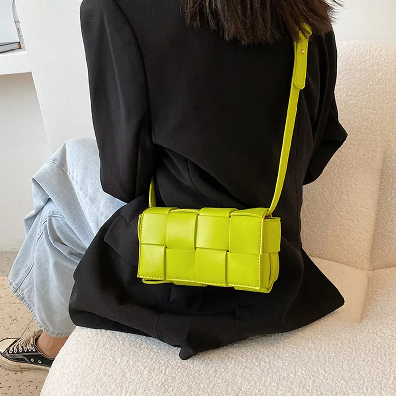 Leather Woven Small Waist Bags For Women Luxury Brand Shoulder Bag New Trend Women Hand Bag 2022 Messenger bag Female