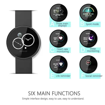 

IP67 Waterproof Color Screen Smart Bracelet For Women Man Body Health Monitoring Sports Watch Usb Charging Smart Watch Adut