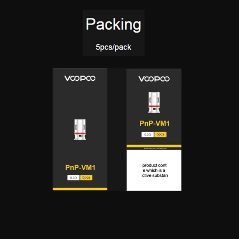 VOOPOO PnP катушки РБА M2 R1 C1 M1 PnP-M1 Pnp-M2 0.6ohm Pnp-R1R2 1.2ohm Pnp-C1 0.8ohm для перетащите пижамы для малышей/найти Trio/Винчи R/Винчи X