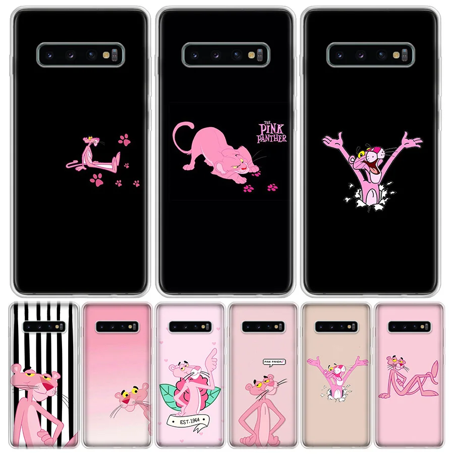Чехол для телефона с розовой пантерой Samsung Galaxy A6 7 8 9 10 20 30 40 50 70 80 51 71 91 01 21 S E M30S 2018 Plus