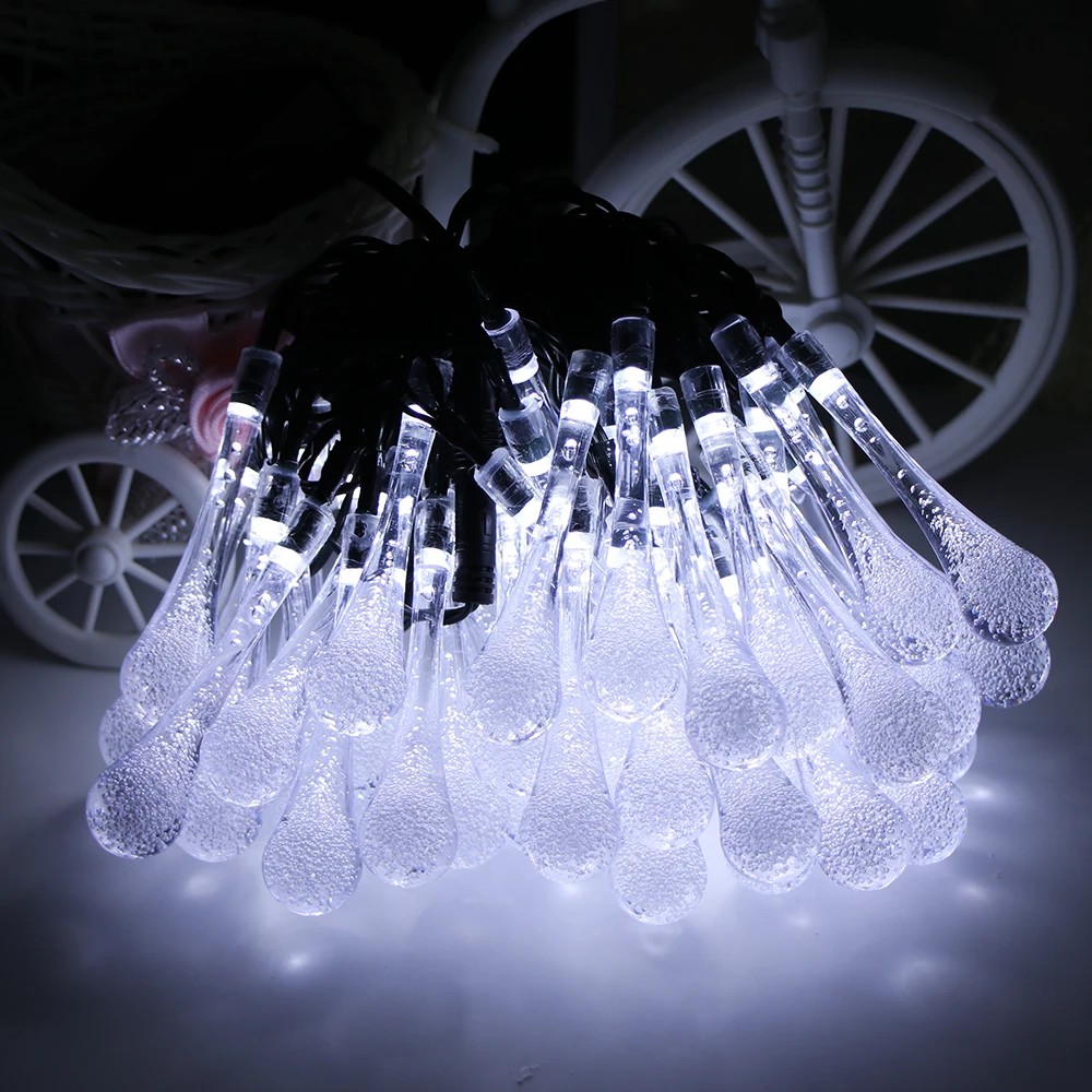 LED Solar Waterproof IP65 8 Mode 10mLED String Lights Holiday Outdoor LED Lights With Christmas Party Wedding Decoration