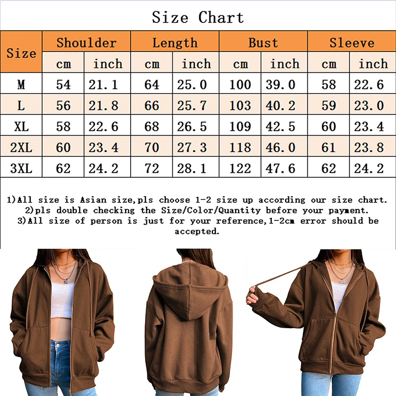 Brown Zip Up Hoodie Y2K Aesthetic 