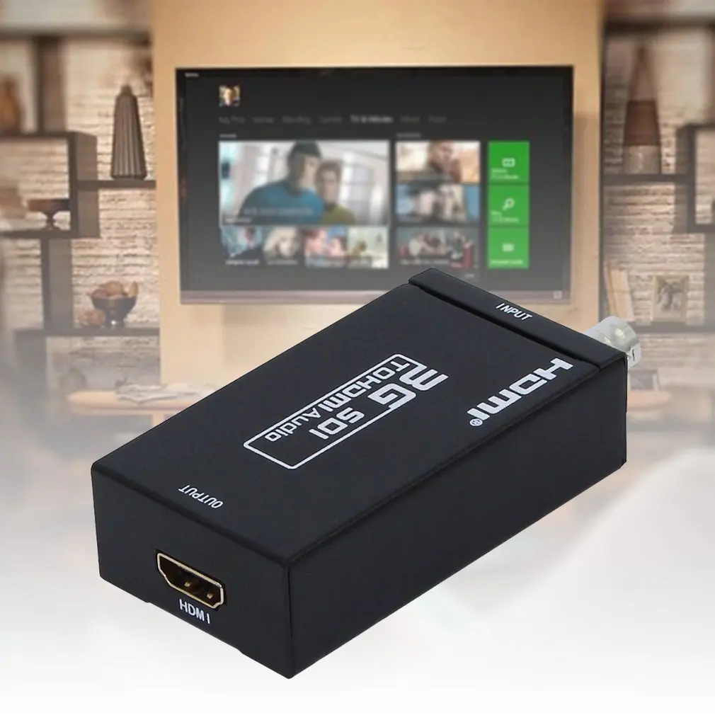 Мини Hd 3g Sdi в Hdmi конвертер адаптер Поддержка Hd-Sdi 3g-Sdi сигналы, показывающие на Hdmi дисплей конвертер адаптер