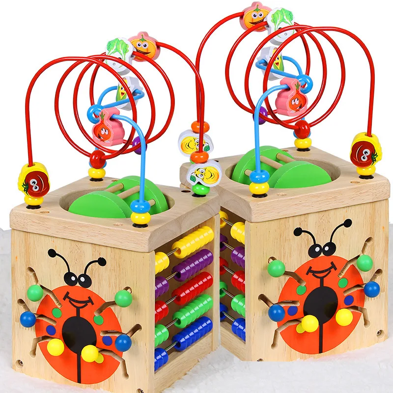  CHILDREN'S Toy Large Size Bead-stringing Toy Treasure Chest 1-3 Years Old Baby Educational Beaded B