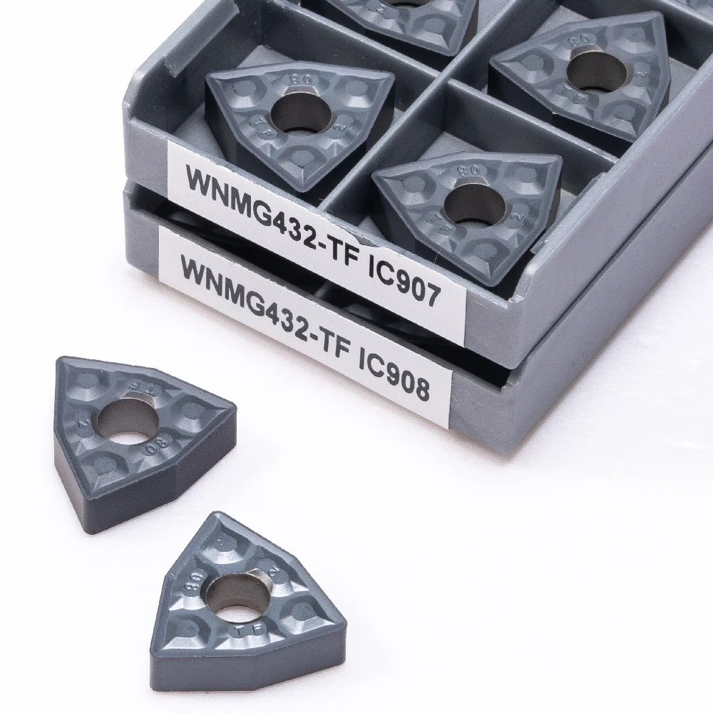 

High Quality WNMG080408 TF IC907/908 External Turning Tools Carbide insert WNMG 080408 IC907 IC908 Lathe cutter Tool