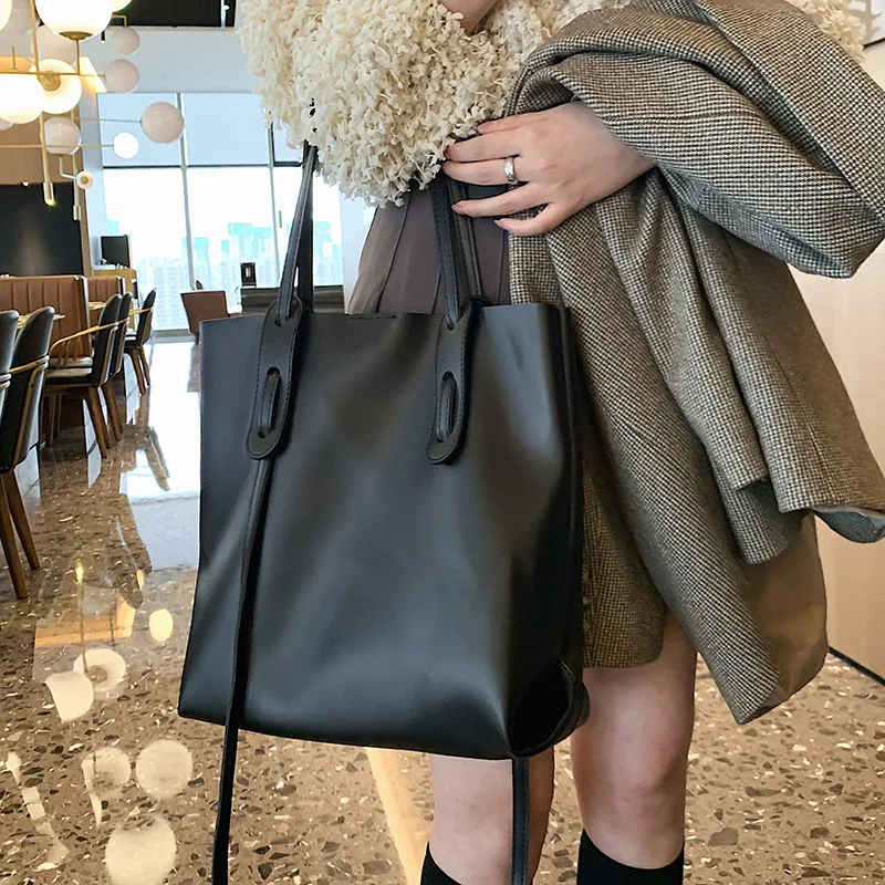 

VeryMe Vintage PU Tote Handbags Women's Large Capacity Shoulder Bag Quality Ladies Luxury Bags Leather Shopping Female Hand Bags