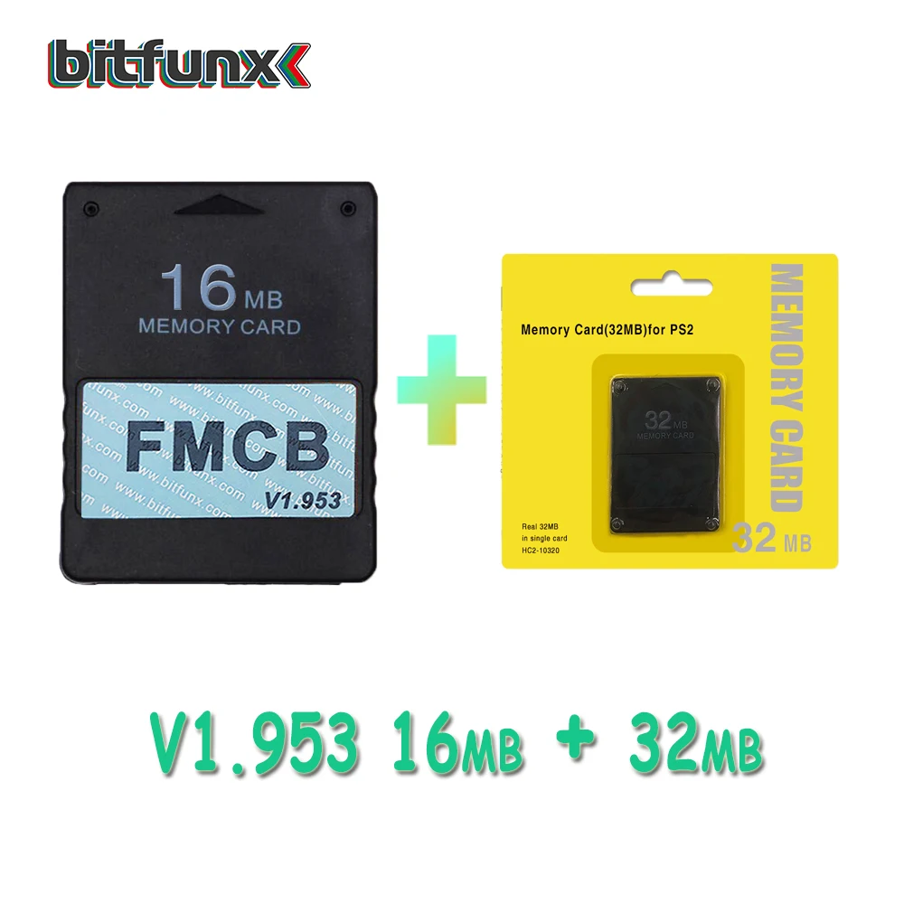 FMCB 16MB AND 32MB V1.953 FMCB McBoot карта 8 Мб/16 Мб/32 Мб/64 МБ+ набор карт памяти 8 Мб/16 Мб/32 Мб/64 МБ/128 МБ - Цвет: FMCB 16MB AND 32MB