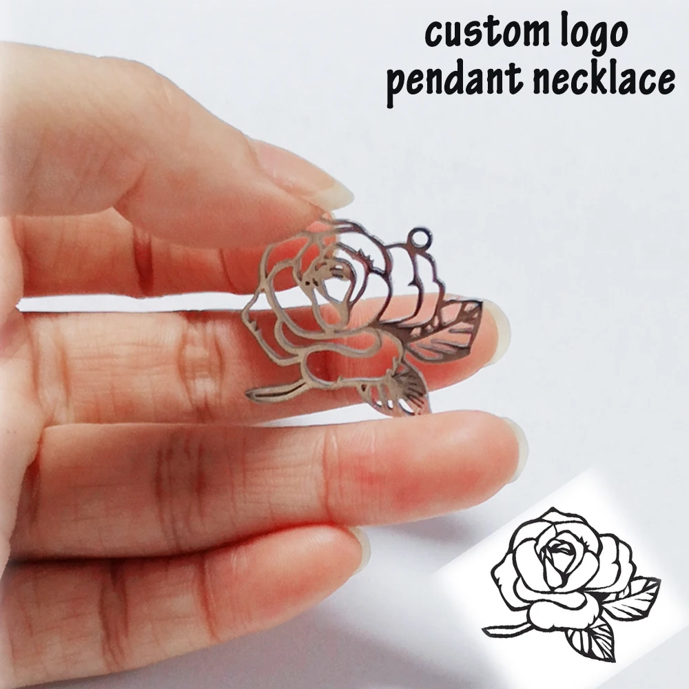 Pendant Necklace Accessories Gifts Letter Personalized Jewelry Custom-Logo Drawing-Name