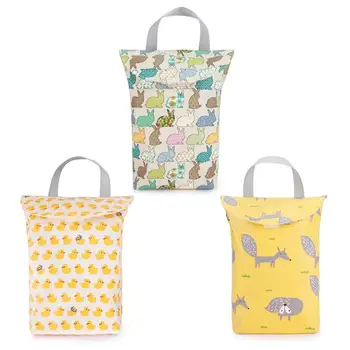 

Multi-function Portable Baby Diaper Bag Polyester and Cotton Waterproof Composite Fabric Travel Nappy Print Storage Bag Durable