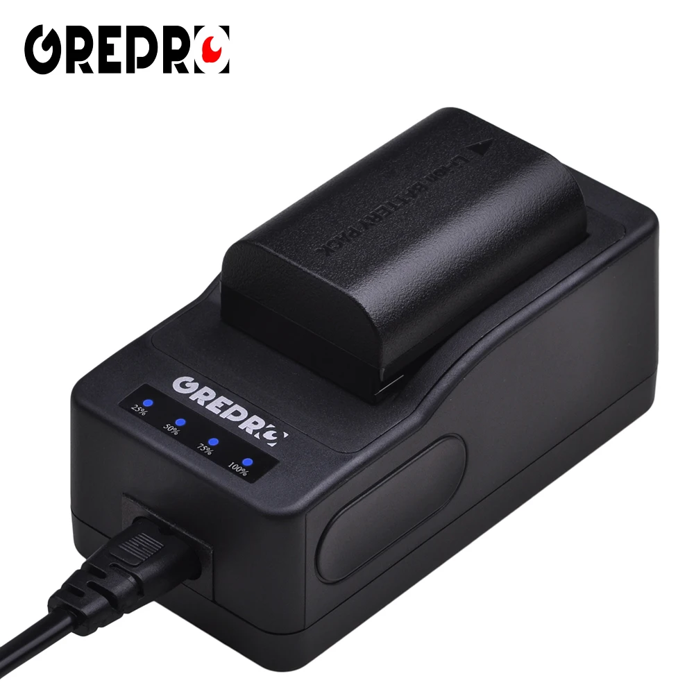 GREPRO LP-E6 батарея+ светодиодный ультра быстрое зарядное устройство для Canon LP-E6 LP-E6N Canon EOS 5D, 6D, 7D, 60D, 70D, 80D, 5DS, 5DS R, 5D Mark II