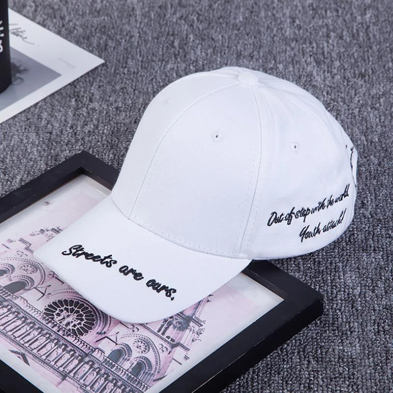 Новая мужская женская мода вышивка крест бейсболка хлопок Snapback шляпа папы костяная Кепка летняя Пара хип хоп кепка s Gorras - Цвет: As shown