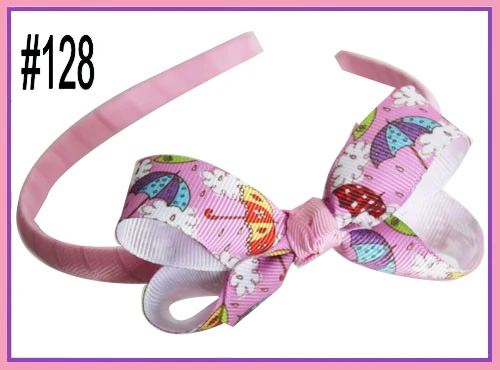120 шт, 2,5-3 дюйма, новинка, модные, бутиковые повязки на голову для девочек, заколки для волос с бантом, жесткие повязки на голову для девочек