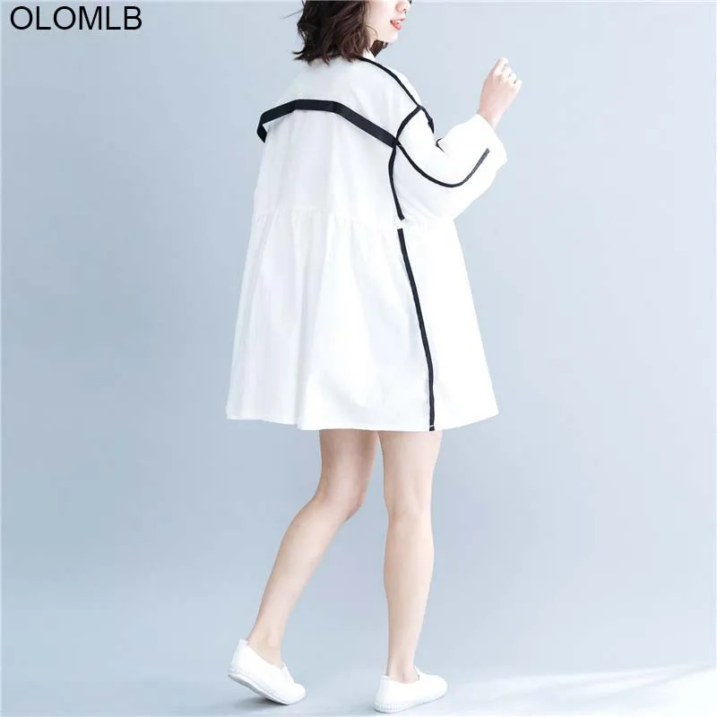 Женское винтажное длинное платье рубашка свободный белый кардиган с рукавами