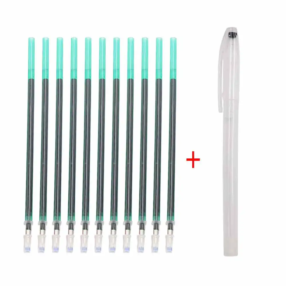 10pcs green 10 шт. маркеры для стежков растворимые крестиком водорастворимые ручки Временная маркировка для рукоделия Лоскутная Вышивка Швейные Инструменты - Цвет: 10pcs green