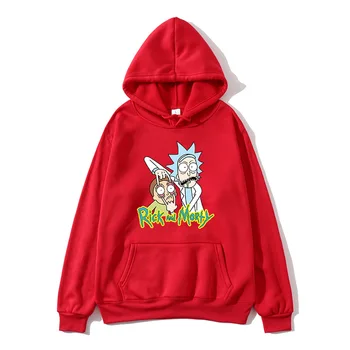 

2020 Rick and Morty Hoodies Anime Fleece Unisex Sweatshirt Men Brand Hoodie Comic Casual Tracksuit Pullover DropShip Streetwear