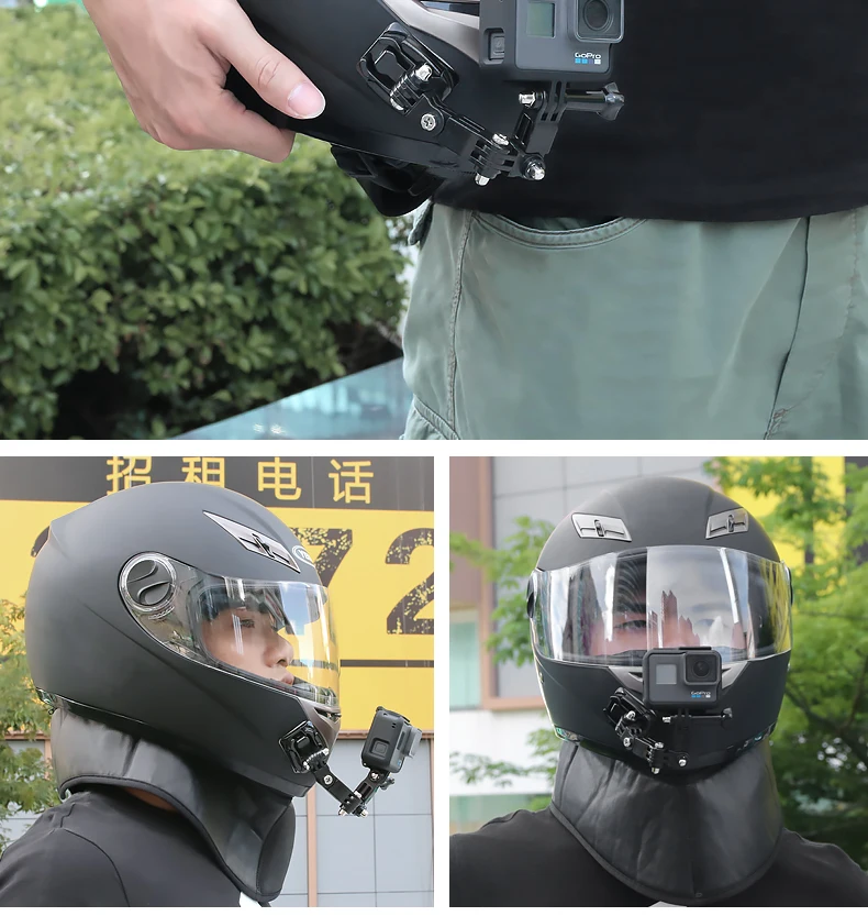 Регулируемое основание Крепление на шлем для верховой езды на ремне для gopro hero 8 7 5 6 xiaomi yi 4k sjcam DJI OSMO аксессуары для экшн-камеры