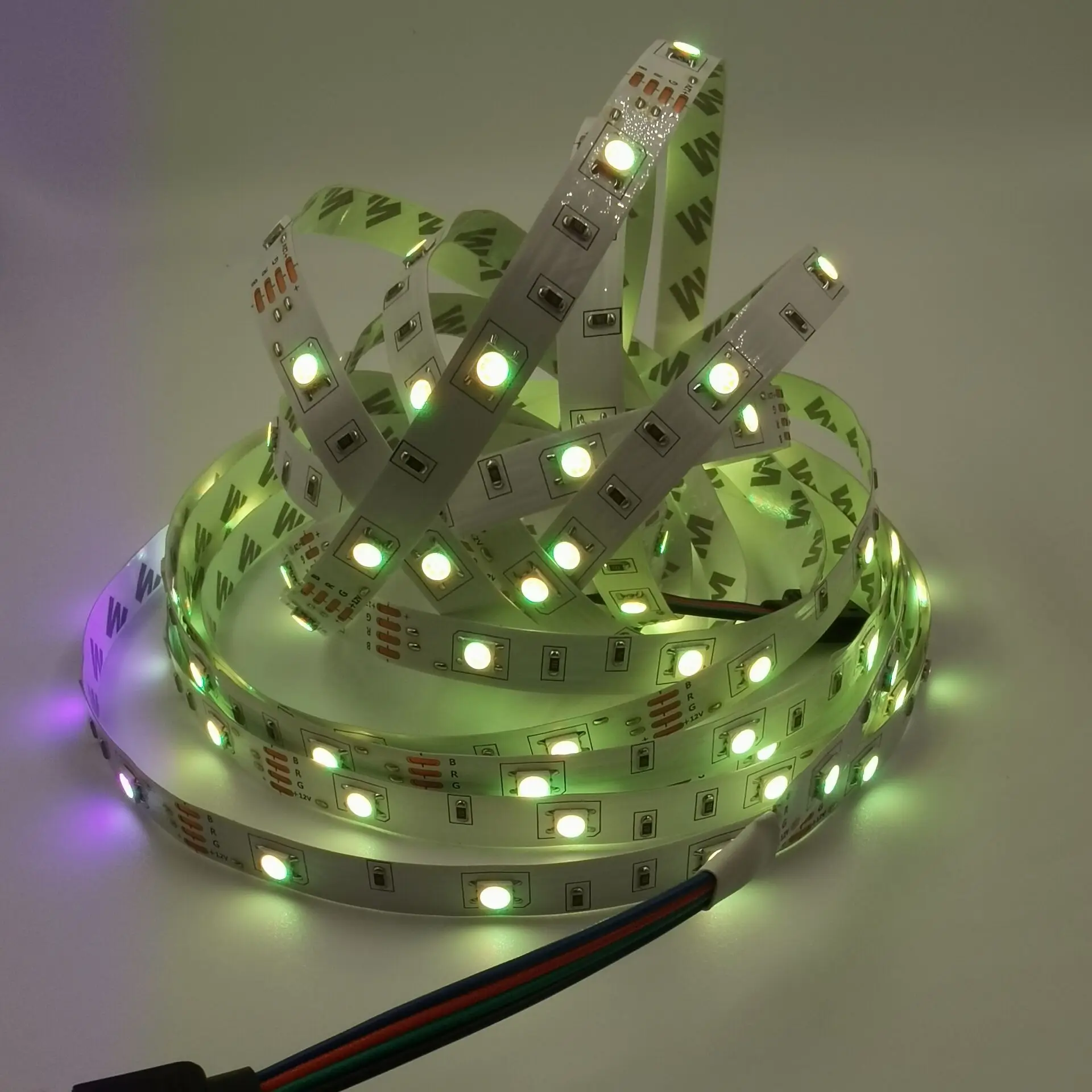 SMD 5050 RGB LED Strip 5M 300LED DC 12V 24V CCT RGBCCT RGBW RGBWW WHITE WARM WHITE Fita LED Light Strips Flexible