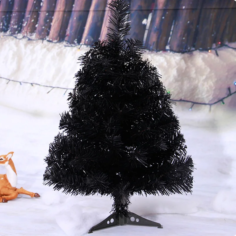 Strongwell 60/90 см, черные Мини Искусственные елочные украшения, семейные рождественские украшения, вечерние украшения для дома, свадебные украшения