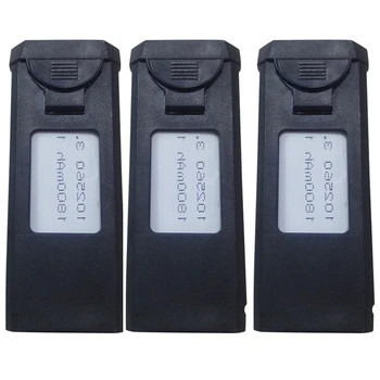 

3Pcs Xs812 1800Mah Battery Xs809S 3.7V Lipo Battery Rechargeable Rc Quadcopter Spare Parts For Rc Drones