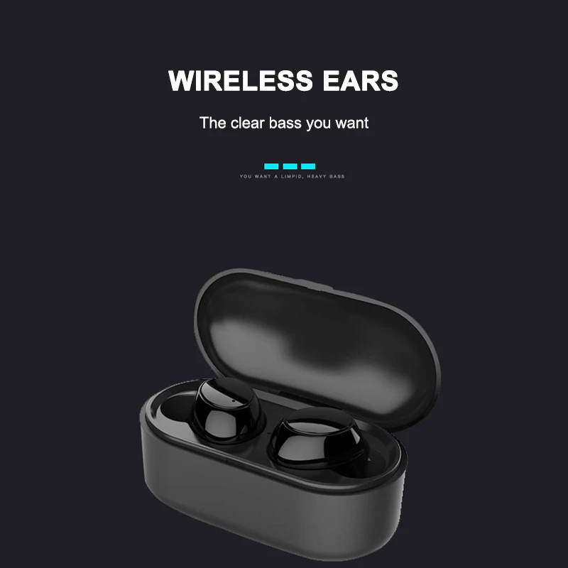 TWS Bluetooth наушники Bluetooth 5,0 стерео Бас Наушники Беспроводные водонепроницаемые наушники с шумоподавлением игровая гарнитура