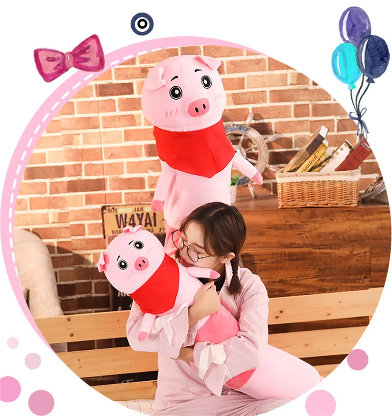 95-140 см Kawaii мультфильм Милая свинья панда плюшевая игрушка мягкая цилиндрическая длинная подушка моющаяся для отдыха Спящая Подушка бойфренда подарок
