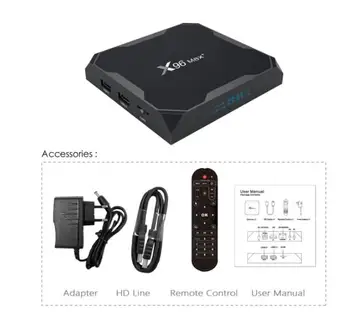 

30PCS X96 MAX Plus Android 9.0 TV BOX 4GB 64GB 32GB Amlogic S905X3 2GB 16GB 8K Video Player Wifi Youtube 1000M