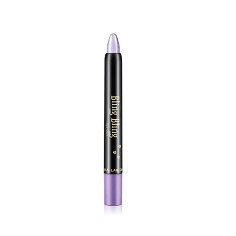 Fluorescent violet 15 цветов Перламутровые светящиеся тени для век палочка красота хайлайтер тени для век Карандаш Перламутровые тени для век ручка лежа шелкопряда TSLM1 - Цвет: Fluorescent violet