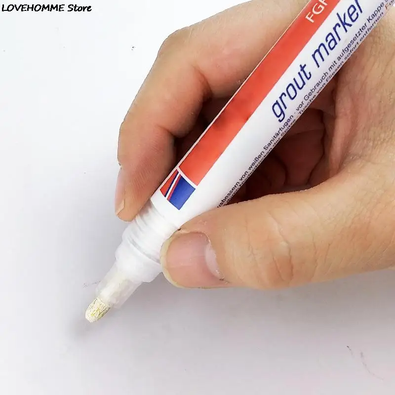 Mouldproof Tile White Mark Pen Gaps Repair Refill Grout Refresher Shower Bathroom Paint Cleaner Filling Porcelain Agents Wall
