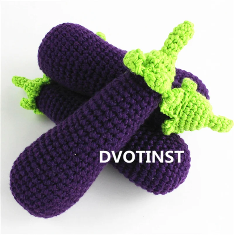 1pc eggplant Dvotinst/реквизит для новорожденных; мягкий костюм для маленьких мальчиков и девочек; вязаный комплект одежды с кроликом для новорожденных; реквизит для фотосессии; аксессуары - Цвет: 1pc eggplant