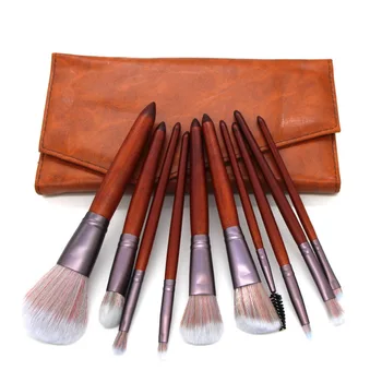 

11 Pcs Makeup Brushes Tool Set Cosmetic Powder Eye Shadow Foundation Blush Blending Beauty Sets & Kits Professional