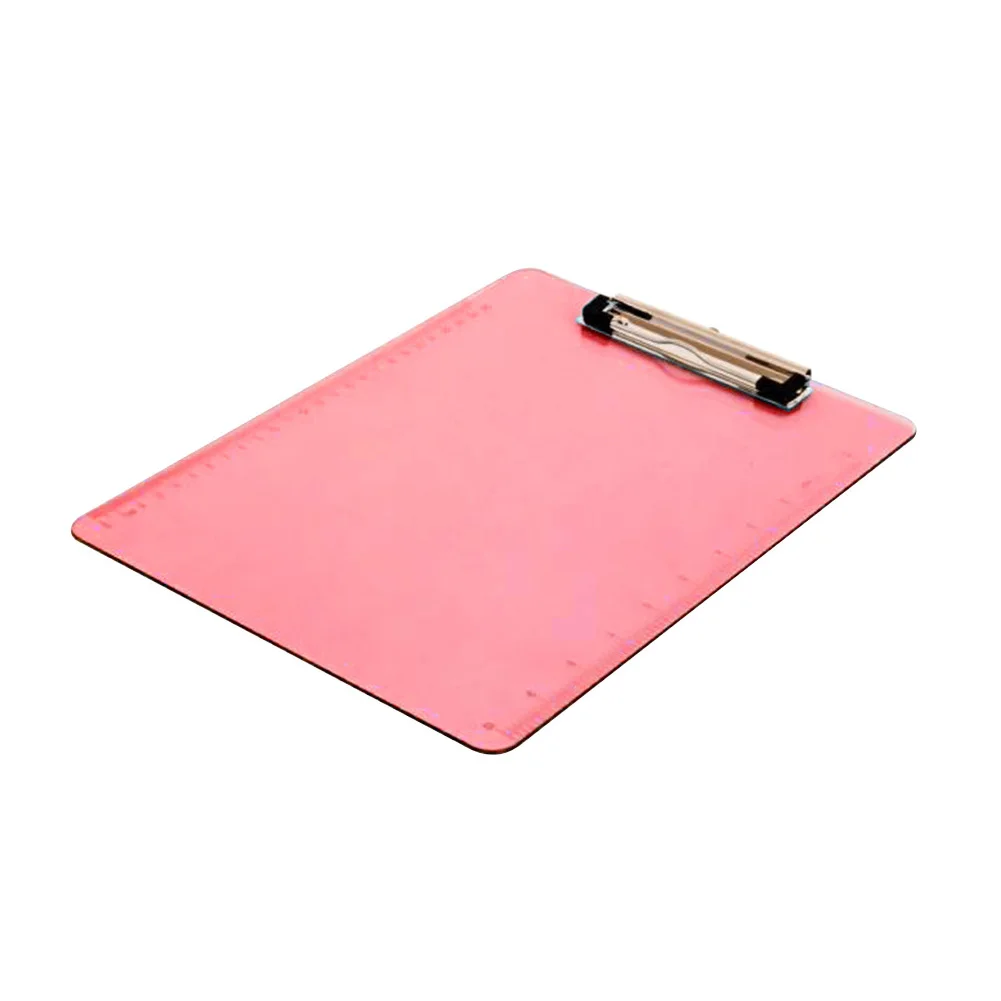 

A4 Solid Paperwork File Folder Transparent Document Plastic Clipboard Holder Vertical Type School With Tick Mark Stationery