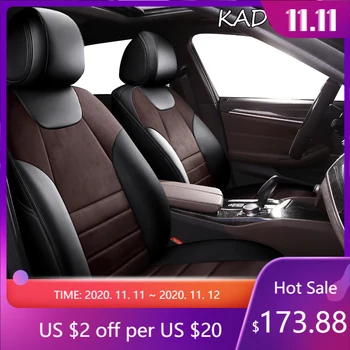 

KADULEE Leather car seat cover for Volkswagen Passat b5 b6 b7 b5.5 b8 vw passat 2000-2019 year make custom car seats auto