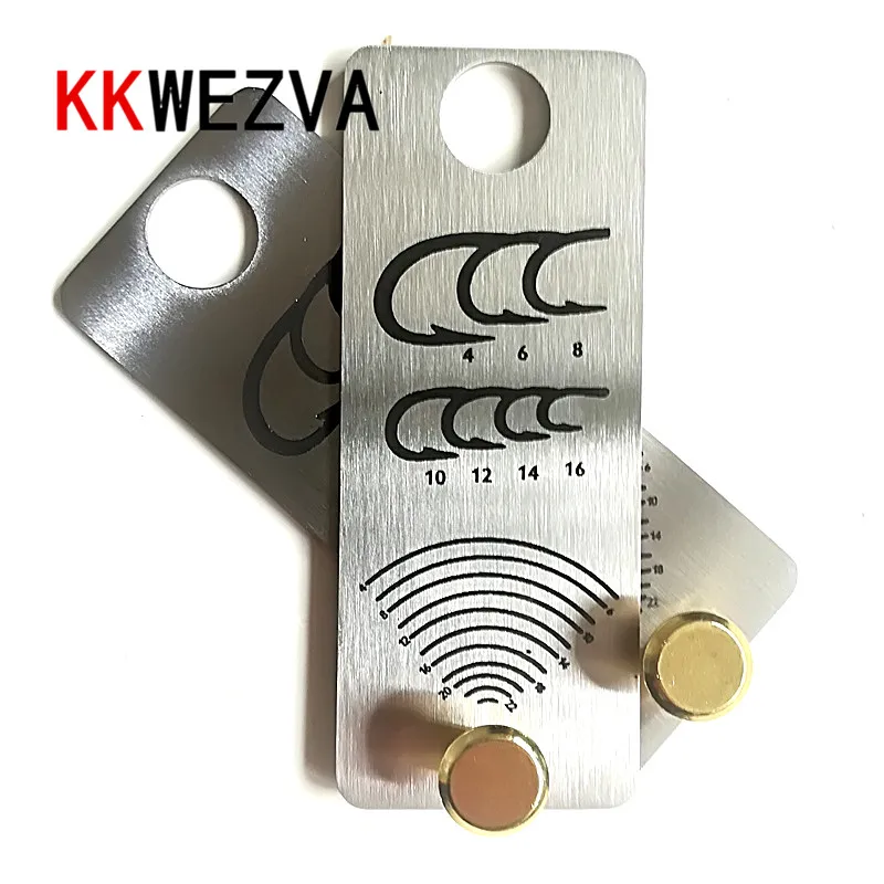 KKWEZVA-1-PC-Portable-Metal-Fly-tying-Hackle-Gauge-Fish-Measuring-Tool ...