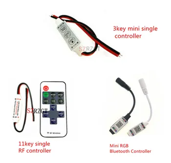 

Mini DC12V Led Controller Dimmer 12A Wireless RF Remote to Control Single RGB Color Strip Lighting 3528 5050 led strip