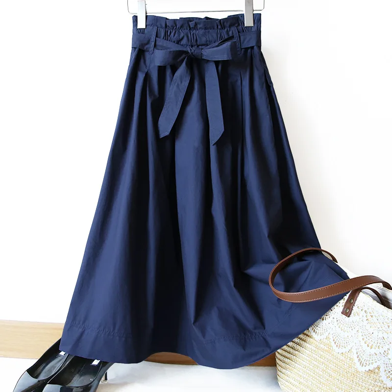 Fashion Fan Origional Design-Cotton A- line Half-length Skirt by Age Autumn New Style Skirt Japanese-style WOMEN'S Dress Wholesa