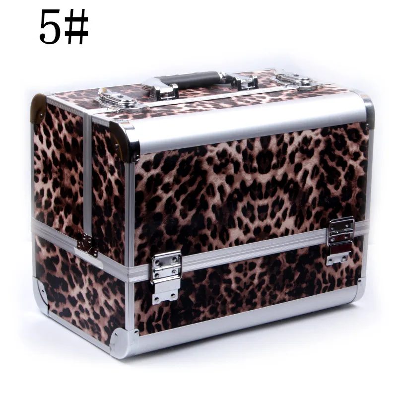 MISS ROSE 5 color large size aluminum box makeup box set makeup artist special makeup box eye shadow tray makeup cosmetics 030N