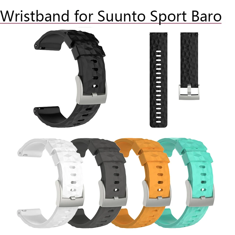 

Soft Silicone Watch Band for Suunto Spartan Sport Wrist Strap HR BARO Replacement for Suunto 9 Sport Baro Wristband Accessories