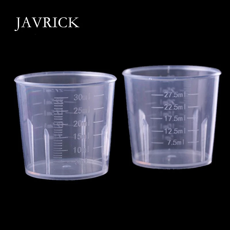 

100 шт 30 мл эпоксидная смола пластиковые измерительные стаканчики набор полимерная форма ремесленный инструмент DIY Аксессуары Инструмент для изготовления ювелирных изделий