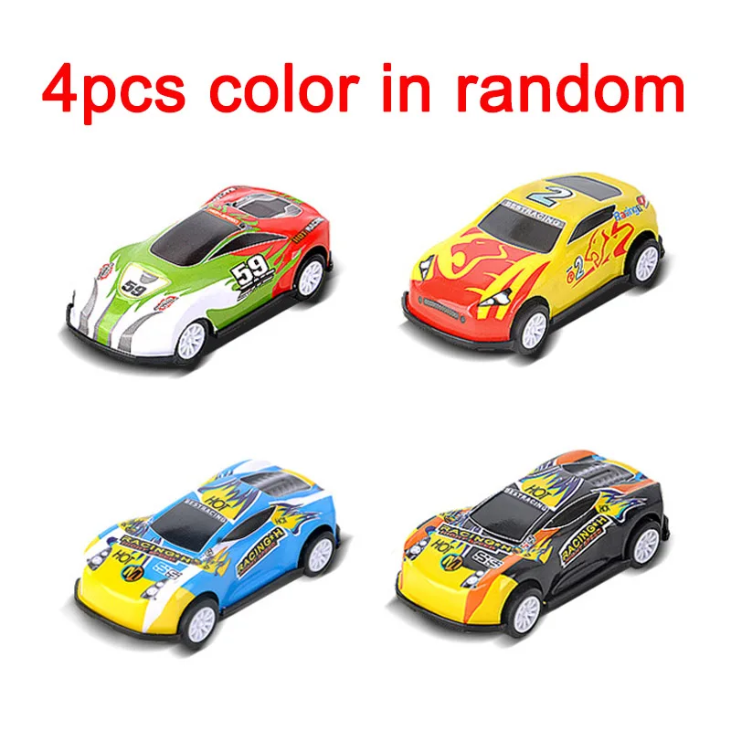 4pcs car1 1/24 масштабный контейнер для хранения, грузовик, пластиковые транспортные средства, игрушки с литой под давлением мини-автомобиль, горячие Литые Автомобильные колеса, волшебные треки, машины для детей - Цвет: 4pcs car1