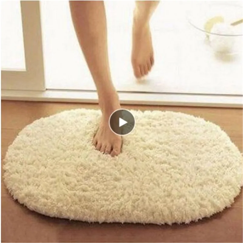 Bath Mat Bathroom Non Slip Carpet Rug Absorption Memory Foam Kitchen Door Floor Coral Fleece Latex 30*50cm Odorless | Дом и сад