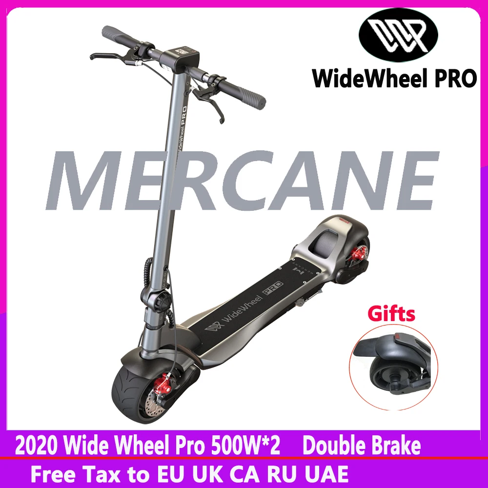 2020 электрический скутер Mercane WideWheel Pro Smart Scooter 48 в 1000 Вт Kickscooter Larga Ruota Doppio Motore scooter Freno