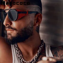 Новинка, солнцезащитные очки в стиле стимпанк, фирменный дизайн, круглые солнцезащитные очки для мужчин и женщин, Винтажные Солнцезащитные очки в стиле панк, UV400, солнцезащитные очки Oculos de sol