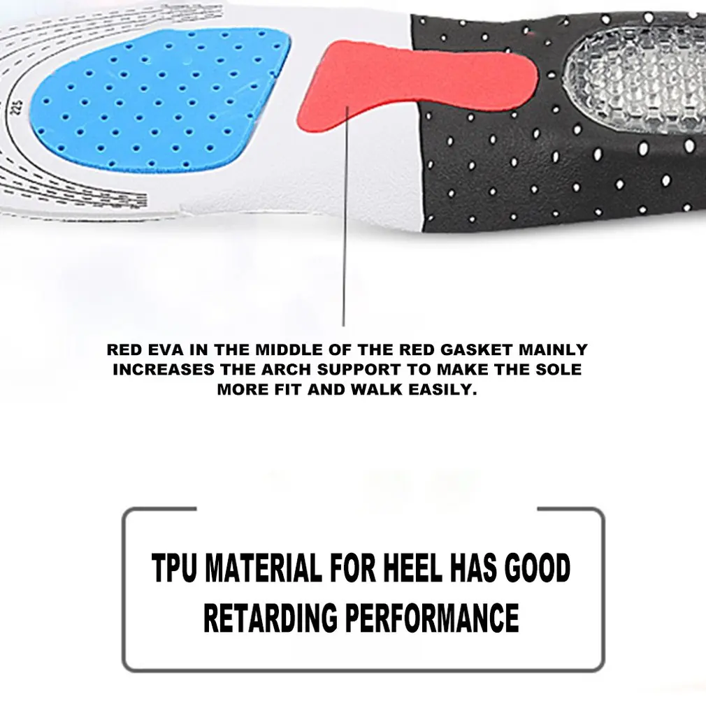 Soft Insoles Professional Foot Care Shoes Mats Sports Insoles Silicorn Shoes Mats Breathable Insoles